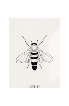 AFFICHE ATELIERDAZAT ABEILLE DZT0010 30X40 EN POCHETTE GIFT