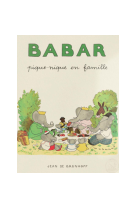 AFFICHE BABAR BABAR PIQUE-NIQUE EN FAMILLE - BAB0008 - 30X40 EN POCHETTE GIFT