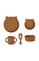 VIVI SILICONE SET - CAT MUSTARD