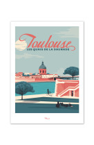 AFFICHES TOULOUSE QUAIS DE LA DAURADE  50CM X 70CM 350 G/M?