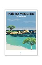 AFFICHES PORTO VECCHIO  PALOMBAGGIA  50X70CM  350 G/M?