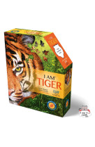 I AM PUZZLE TAILLE D-AFFICHE: TIGRE 71.10X68.50CM, 550PCS, EN BOÎTE