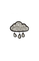 BROCHE NUAGE ET PLUIE