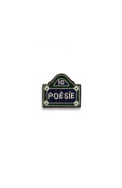 BROCHE PLAQUE RUE POESIE (PETITE BOITE)