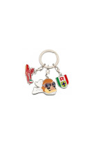 PORTE-CLES METAL 3 PERSONNAGES MARCO - PORCO ROSSO