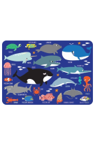 SETS DE TABLE DORES - ANIMAUX MARINS