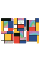 SOUS VERRE CARTES D-ART MONDRIAN