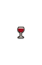 BROCHE VERRE VIN ROUGE (PETITE BOITE)