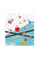 30X40 CM WLPP PARIS LOVE LOCKS