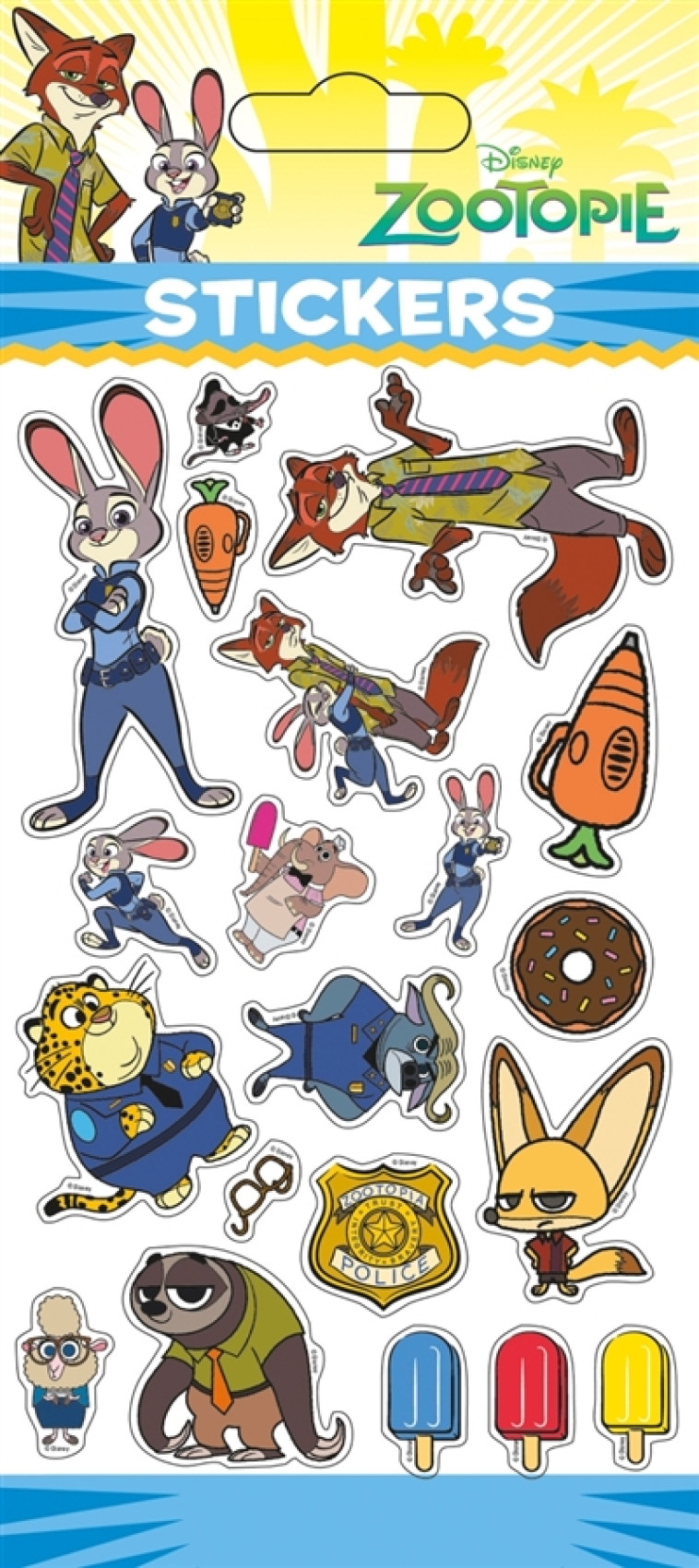 ZOOTOPIE, STICKER SHEET PUFFY - XXX - Hachette jeunesse-Disney