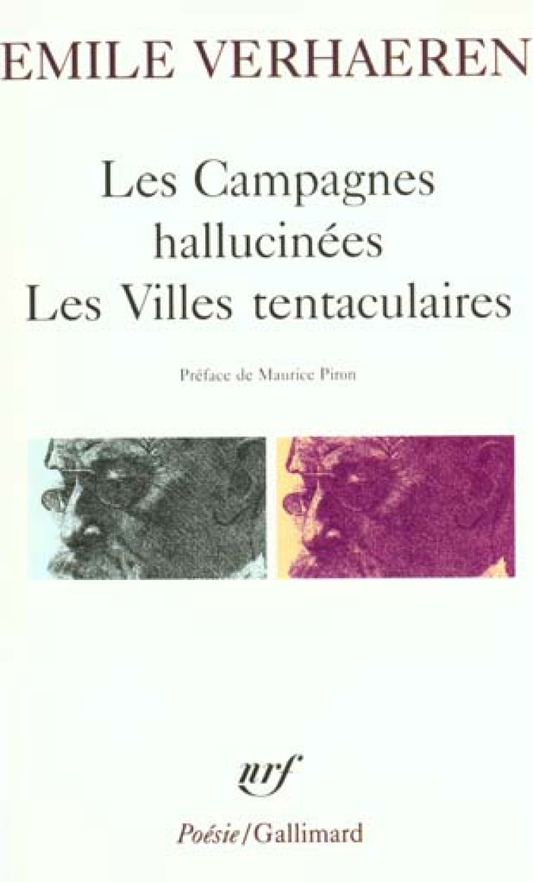 LES CAMPAGNES HALLUCINEES  -  LES VILLES TENTACULAIRES - VERHAEREN EMILE - GALLIMARD