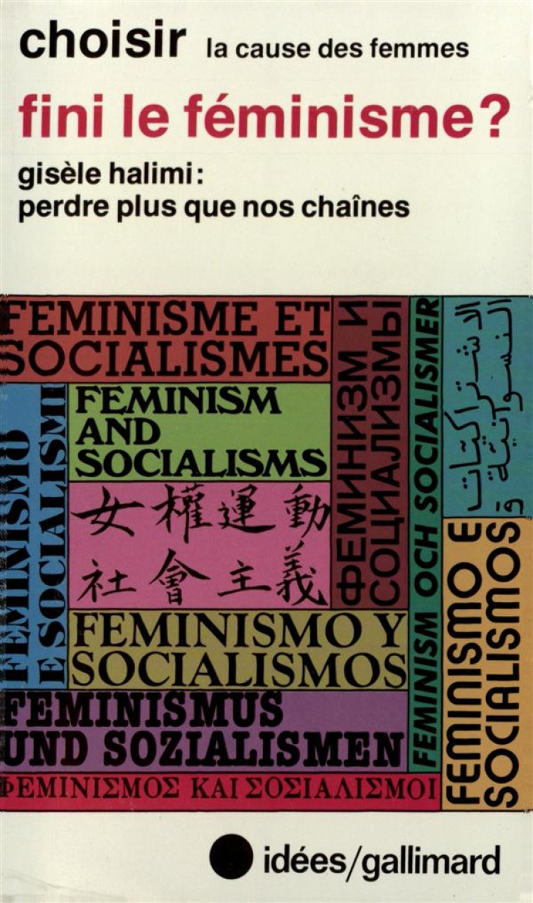 FINI LE FEMINISME ? - COLLECTIF - GALLIMARD