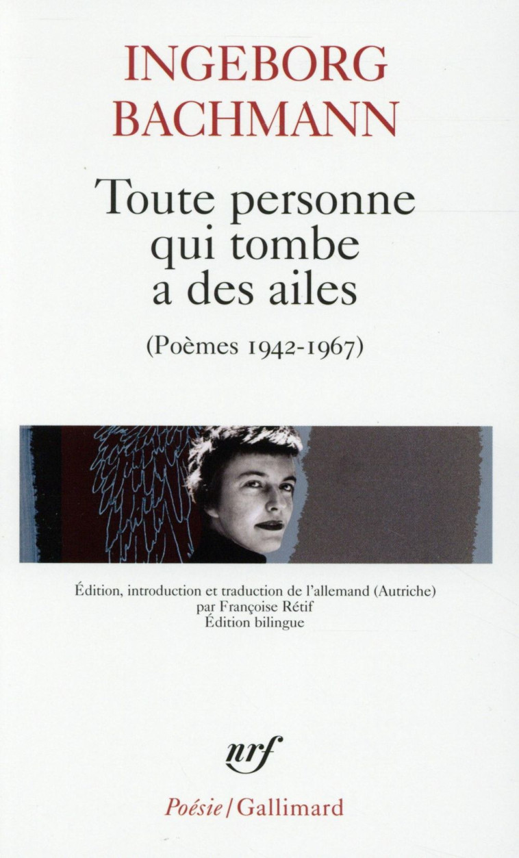 TOUTE PERSONNE QUI TOMBE A DES AILES - BACHMANN INGEBORG - Gallimard