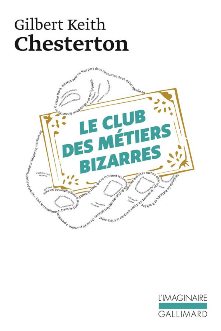 LE CLUB DES METIERS BIZARRES - CHESTERTON G K. - GALLIMARD