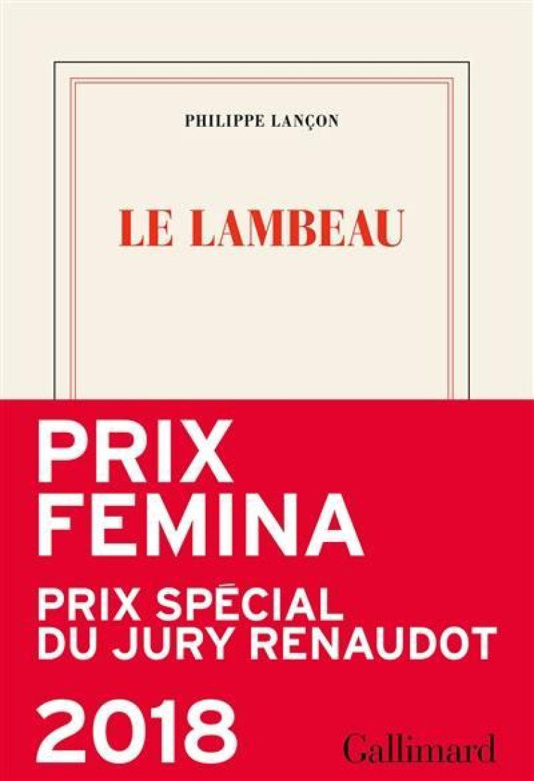 LE LAMBEAU - LANCON PHILIPPE - GALLIMARD