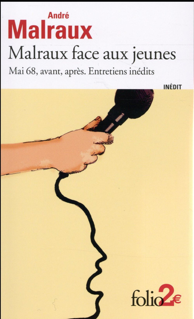 MALRAUX FACE AUX JEUNES : MAI 68, AVANT, APRES  -  ENTRETIENS INEDIT - MALRAUX/CREPU - Gallimard