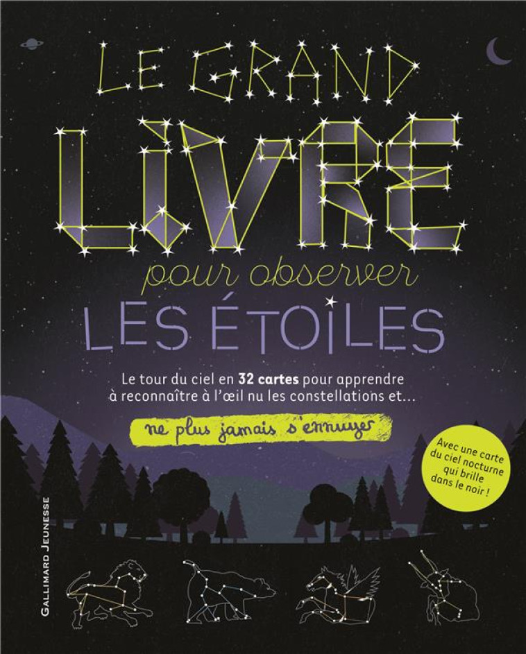 NE PLUS JAMAIS S'ENNUYER  -  LE GRAND LIVRE POUR OBSERVER LES ETOILES - COLLECTIF - GALLIMARD