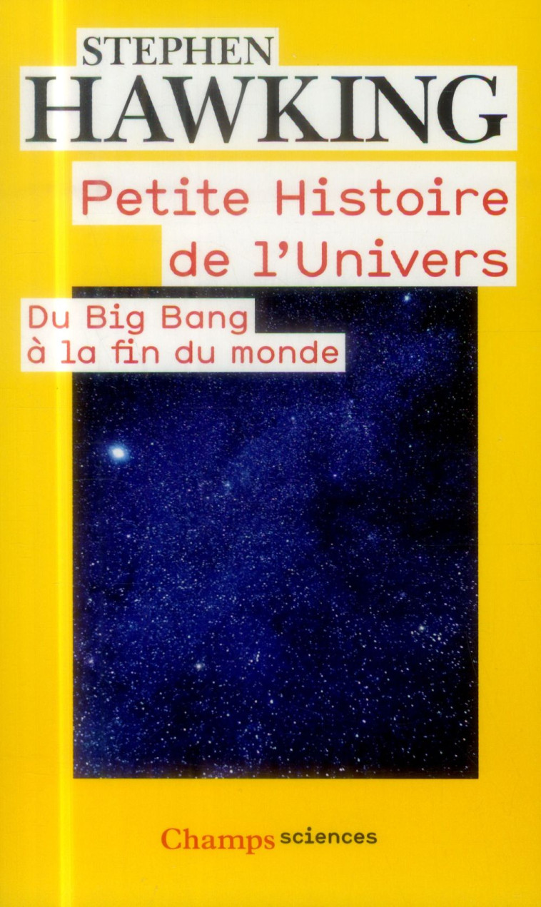 PETITE HISTOIRE DE L'UNIVERS  -  DU BIG BANG A LA FIN DU MONDE - HAWKING STEPHEN - Flammarion