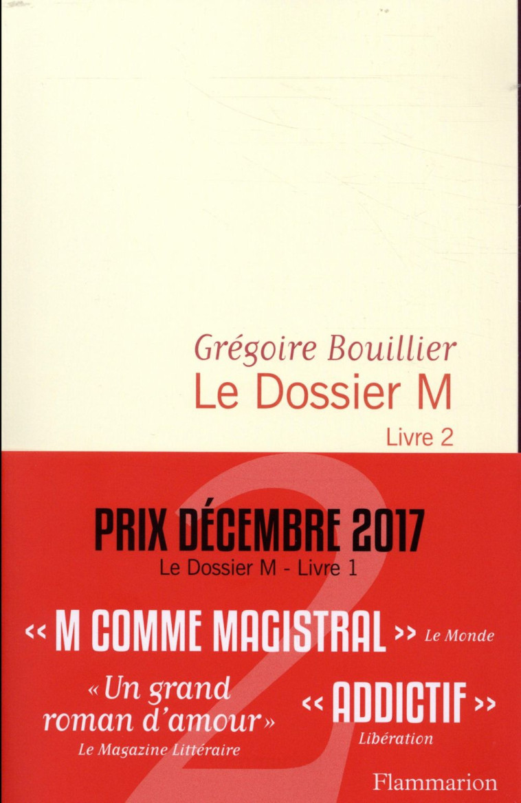 LE DOSSIER M T.2 - BOUILLIER GREGOIRE - FLAMMARION