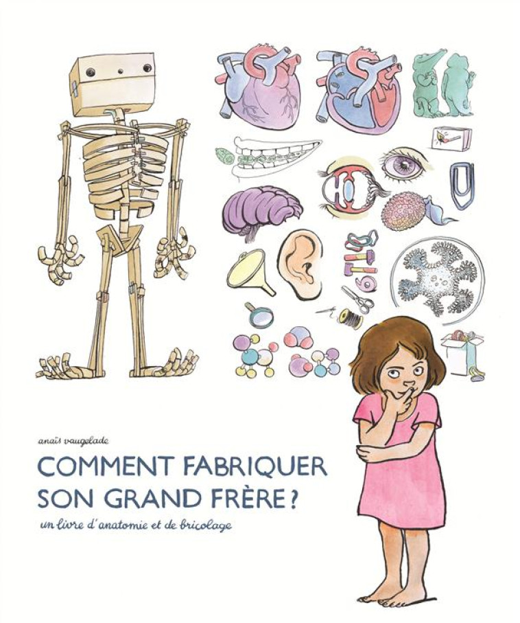 COMMENT FABRIQUER SON GRAND FRERE  -  UN LIVRE D'ANATOMIE ET DE BRICOLAGE - VAUGELADE ANAIS - Ecole des loisirs