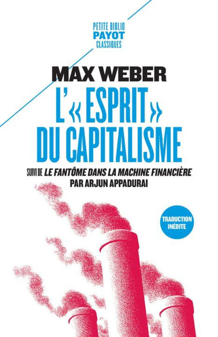 L'ESPRIT DU CAPITALISME  -  LE FANTOME DANS LA MACHINE FINANCIERE - WEBER/APPADURAI - PAYOT POCHE