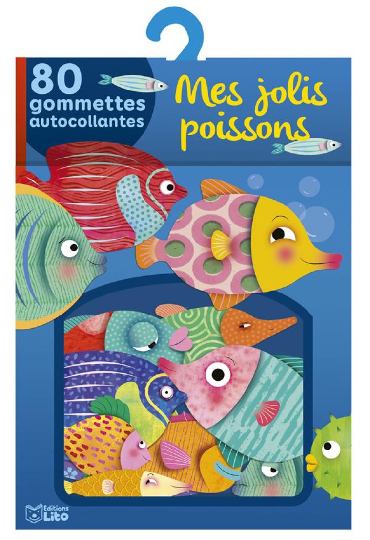 MES JOLIS POISSONS  -  80 GOMMETTES AUTOCOLLANTES - XXX - NC