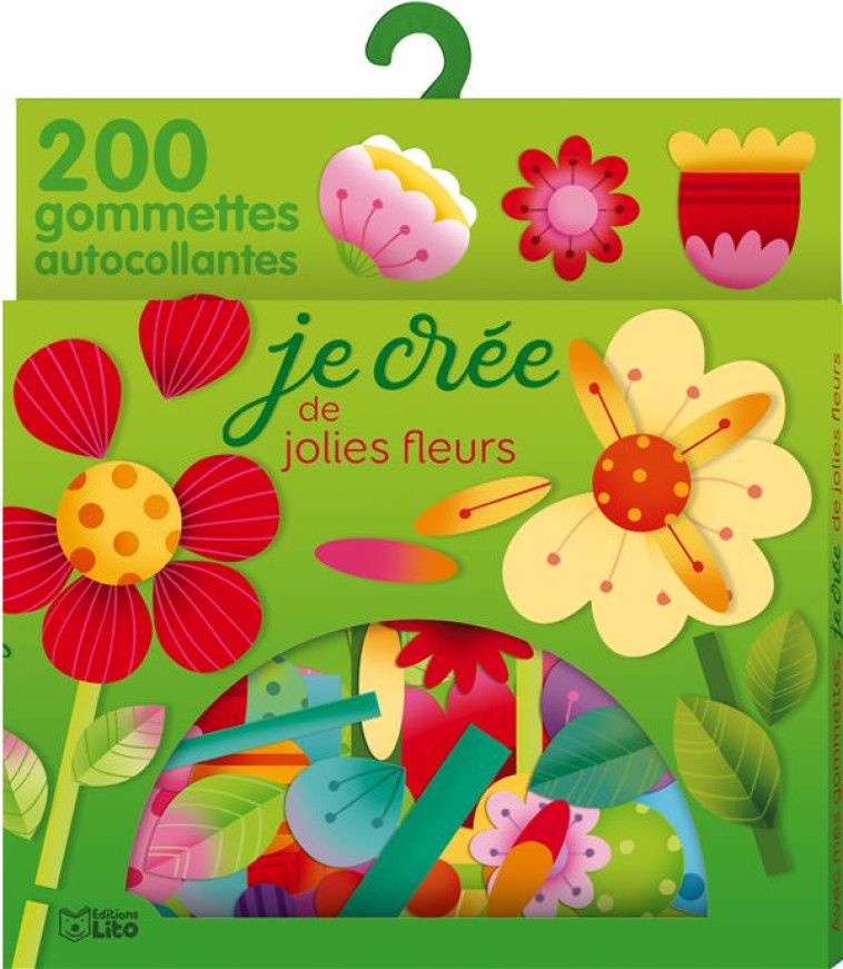 AVEC MES GOMMETTES, JE CREE  -  DES FLEURS - XXX - NC