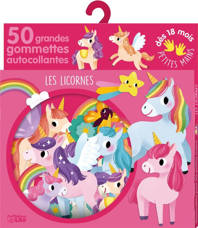 GOMMETTES POUR LES PETITES MAINS  -  LES LICORNES - XXX - NC