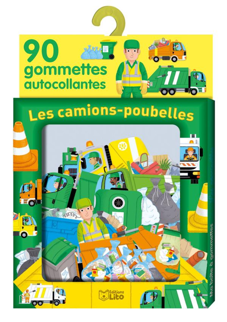 LES CAMIONS-POUBELLES  -  90 GOMMETTES AUTOCOLLANTES - XXX - NC