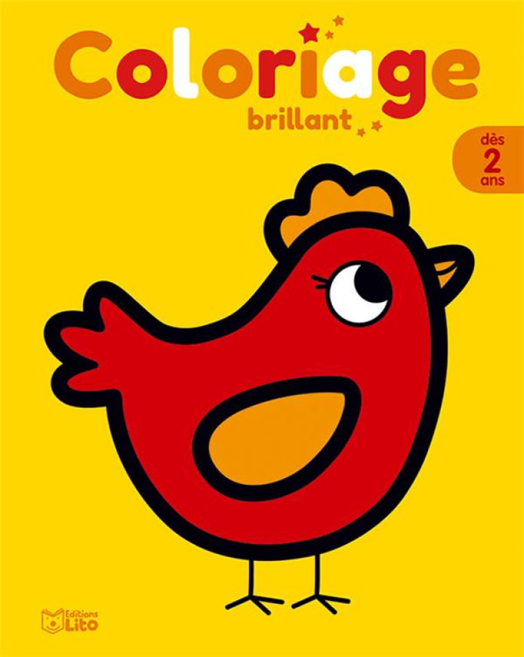 COLORIAGE BRILLANT  -  LA POULE - XXX - LITO