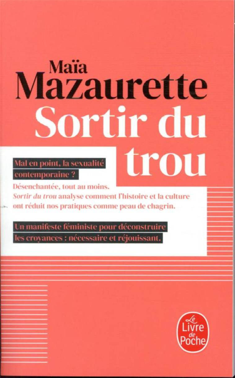 SORTIR DU TROU - MAZAURETTE MAIA - LGF/Livre de Poche