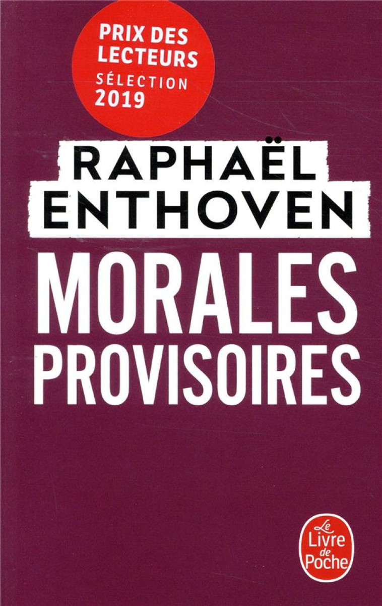 MORALES PROVISOIRES - ENTHOVEN RAPHAEL - NC