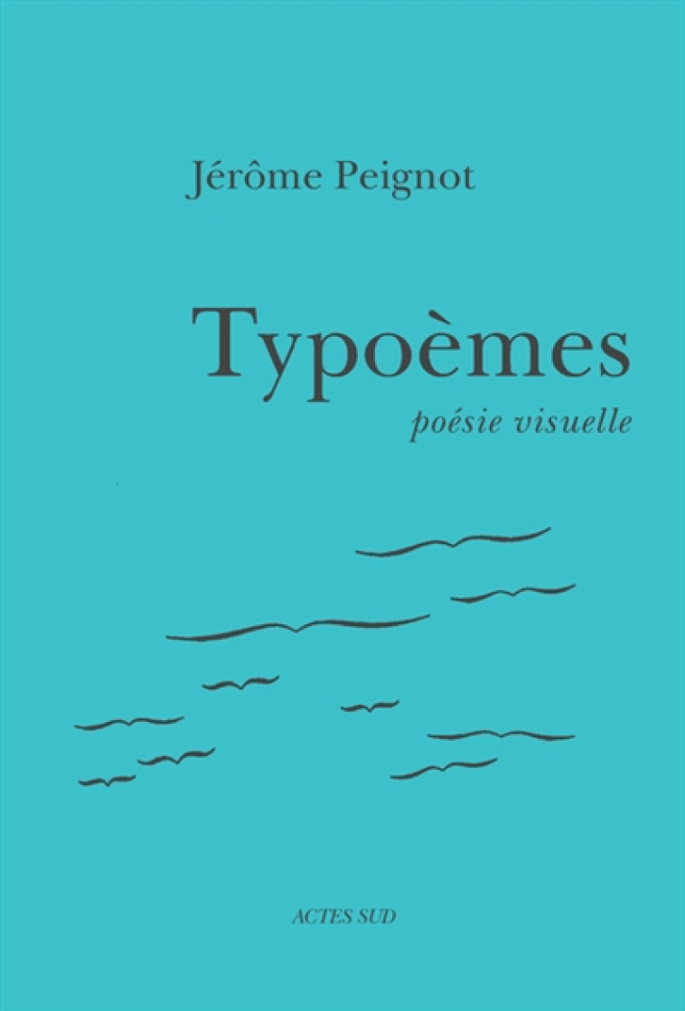 TYPOEMES  -  POESIE VISUELLE - PEIGNOT JEROME - Actes Sud