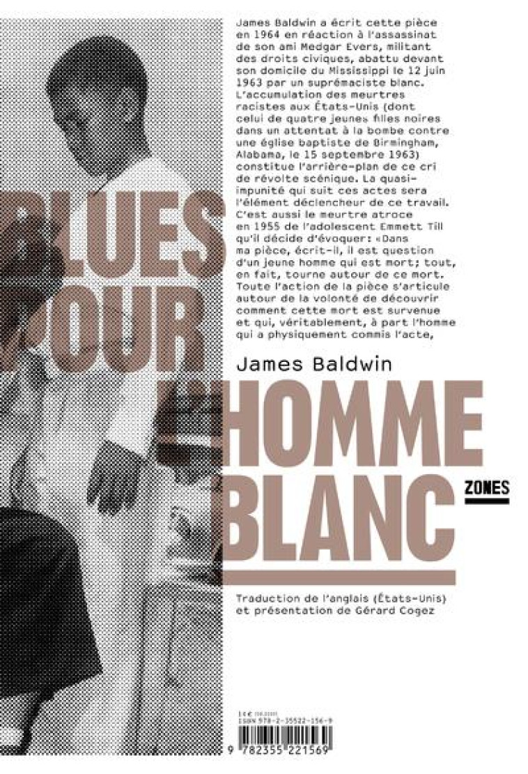 BLUES POUR L'HOMME BLANC - BALDWIN/COGEZ - ZONES