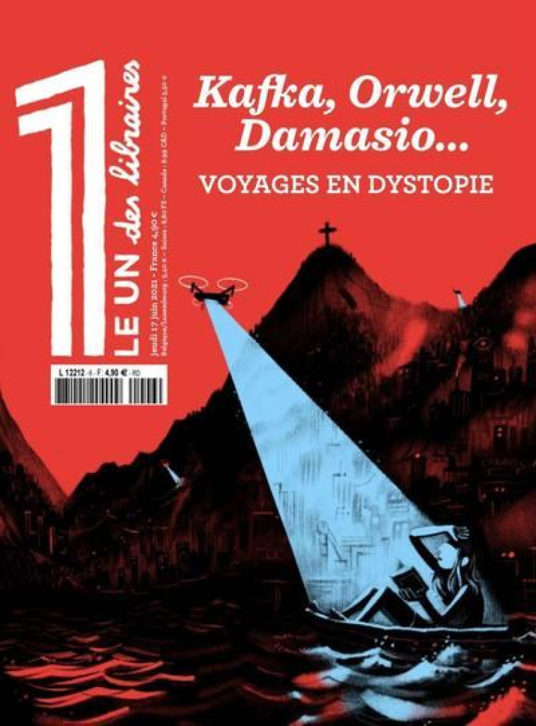 LE 1 HORS-SERIE  -  LE 1 DES LIBRAIRES : KAFKA, ORWELL, DAMASIO... VOYAGES EN DYSTOPIE - COLLECTIF - NC