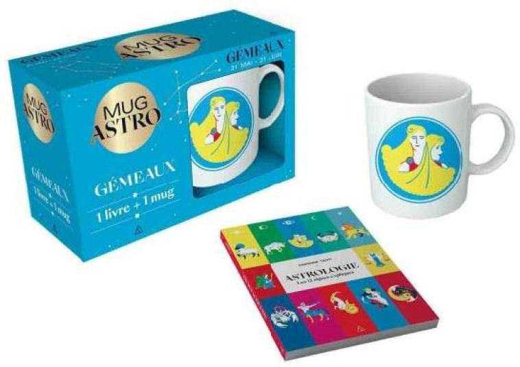 GEMEAUX  -  COFFRET MUG ASTRO - XXX - PAPIER CADEAU