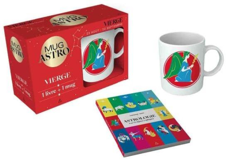 VIERGE  -  COFFRET MUG ASTRO - XXX - PAPIER CADEAU