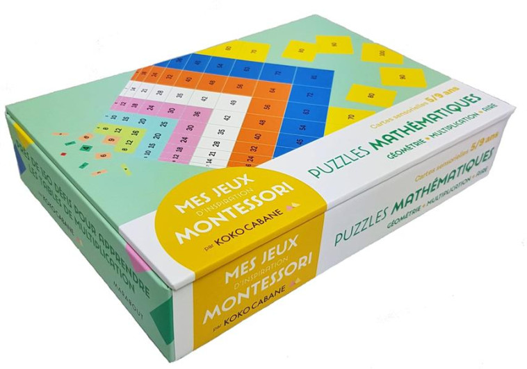 MES JEUX MONTESSORI  -  LES PUZZLES MATHEMATIQUES - LE JEU MATHEMATIQUES INSPIRE DE LA PEDAGOGIE MONTE - OPEZZO EMMANUELLE - MARABOUT