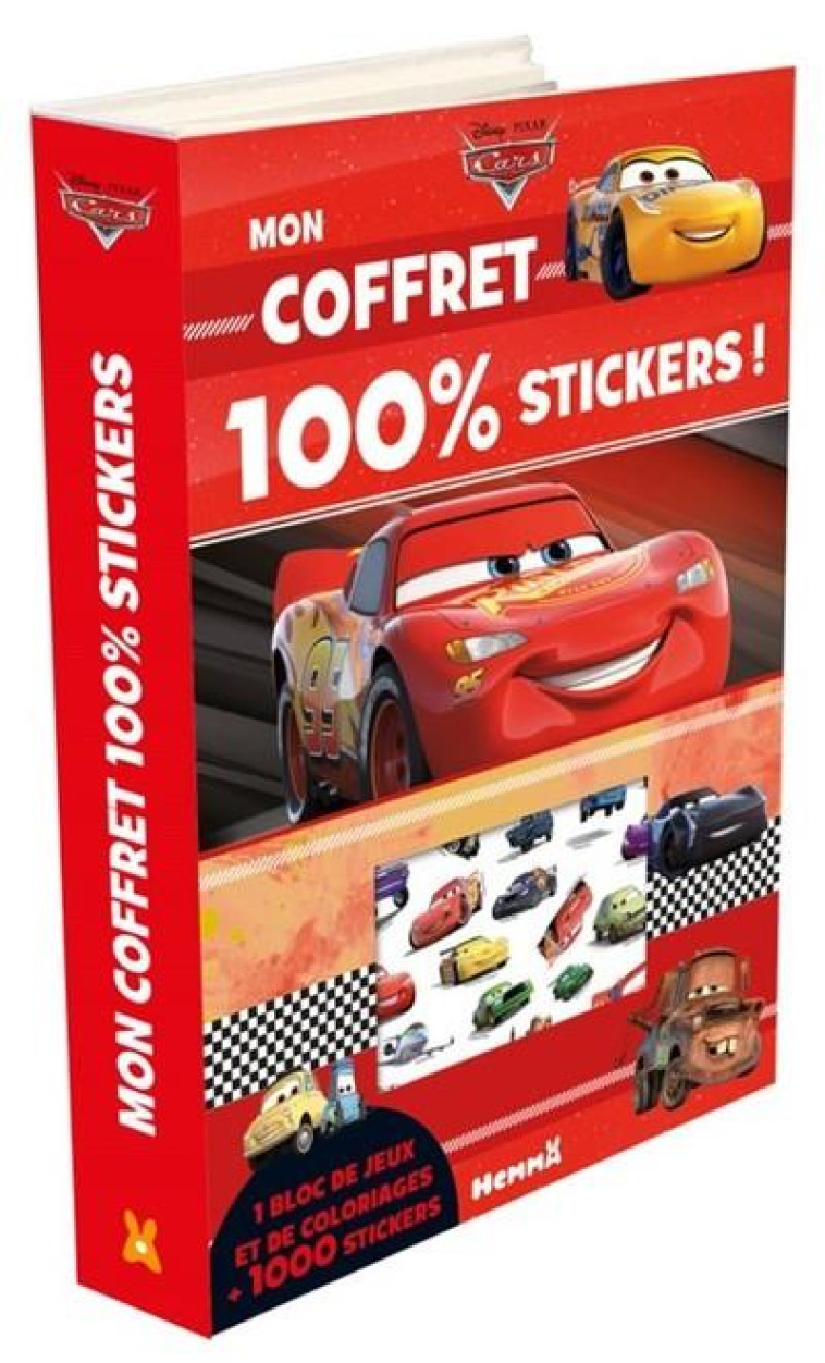 CARS  -  MON COFFRET 100% STICKERS ! - COLLECTIF - HEMMA