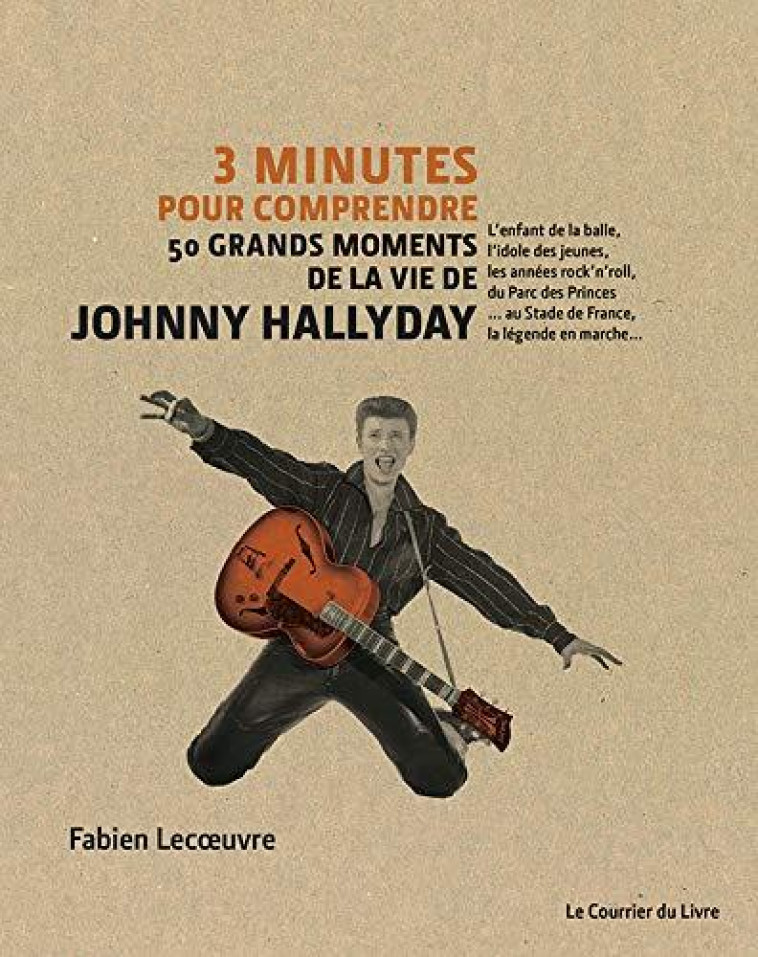 3 MINUTES POUR COMPRENDRE  -  50 GRANDS MOMENTS DE LA VIE DE JOHNNY HALLYDAY - LECOEUVRE FABIEN - COURRIER LIVRE