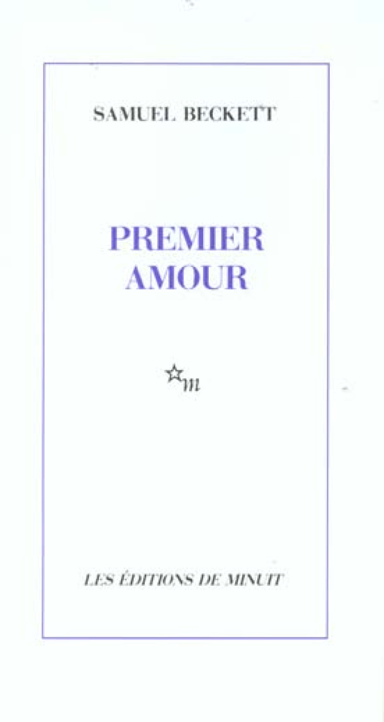 PREMIER AMOUR - BECKETT SAMUEL - MINUIT