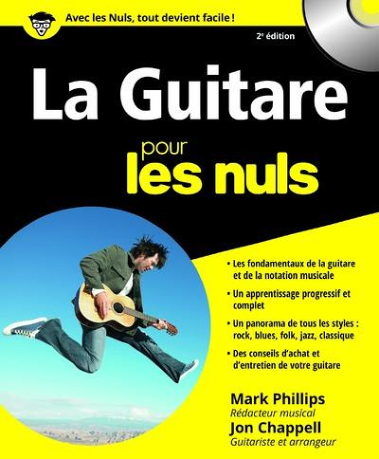 LA GUITARE POUR LES NULS (2E EDITION) - PHILLIPS/CHAPPELL - FIRST