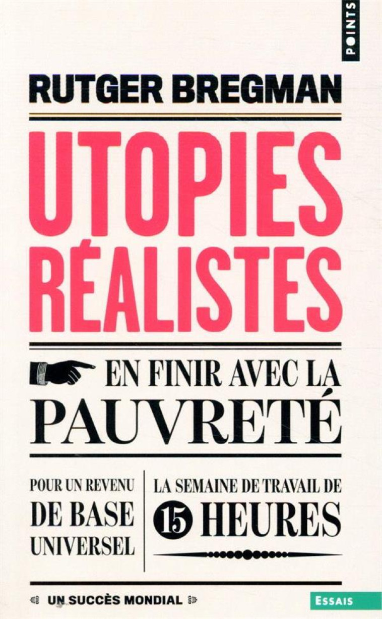 UTOPIES REALISTES - BREGMAN RUTGER - POINTS