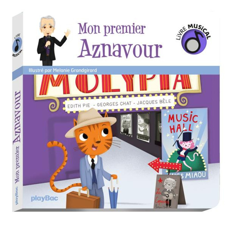 LIVRE MUSICAL  -  MON PREMIER AZNAVOUR - MELANIE GRANDGIRARD - PRISMA