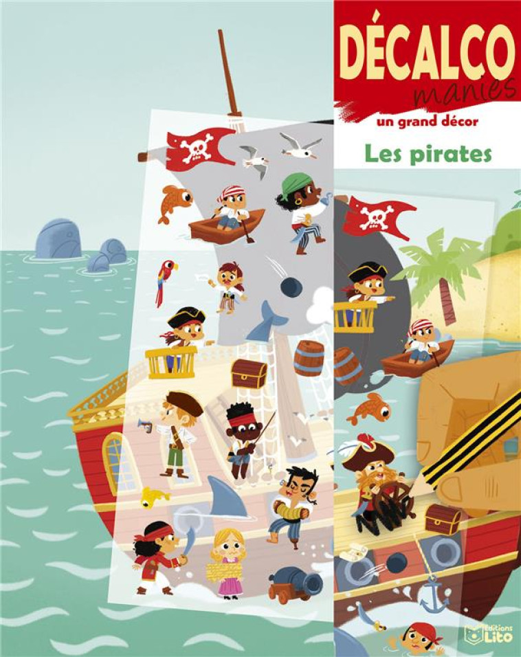 DECALCOMANIES SUR UN GRAND DECOR  -  LLES PIRATES - XXX - NC