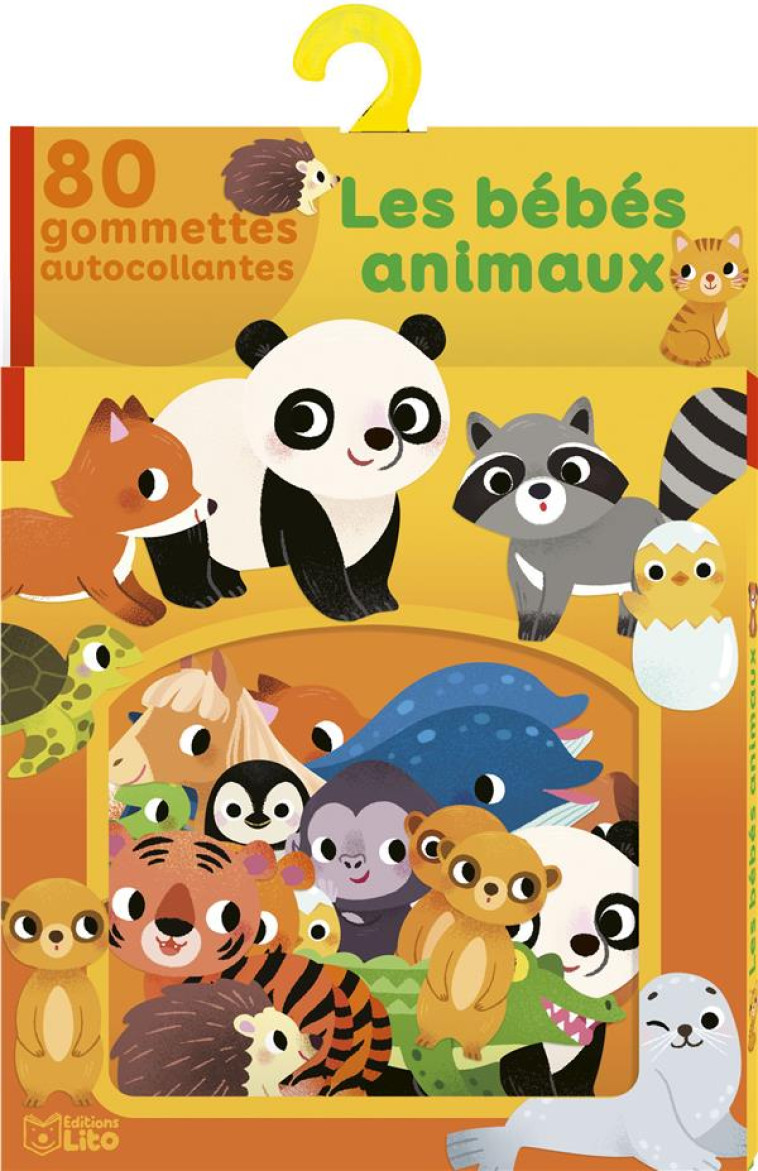 LES BEBES ANIMAUX  -  80 GOMMETTES AUTOCOLLANTES - XXX - NC