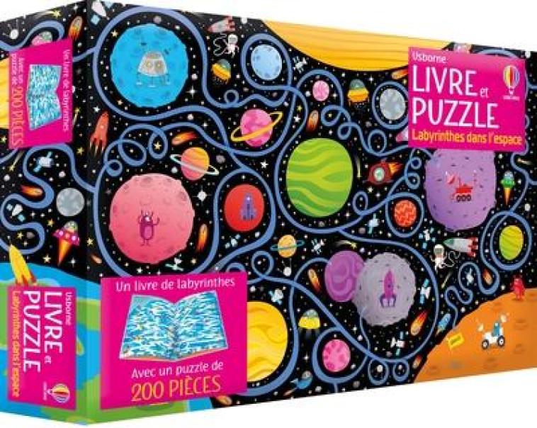 LABYRINTHES DANS L'ESPACE : COFFRET LIVRE ET PUZZLE - THE BOY FITZ HAMMOND - NC