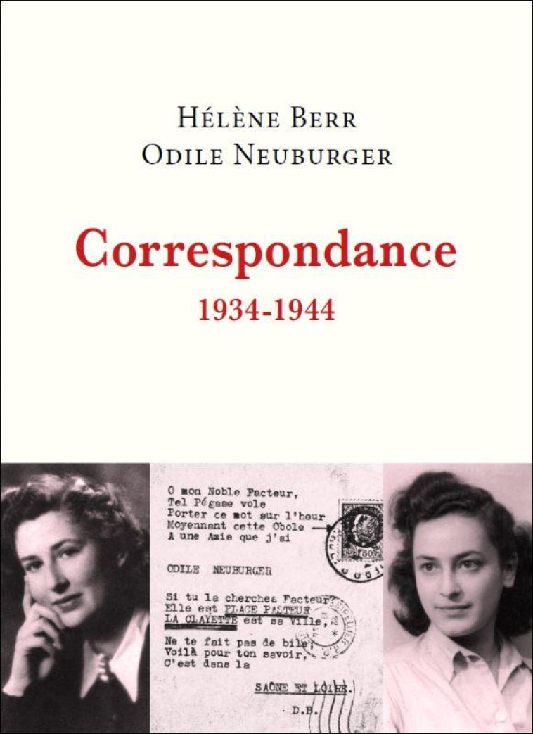 CORRESPONDANCE : 1934-1944 - BERR/NEUBURGER - TALLANDIER