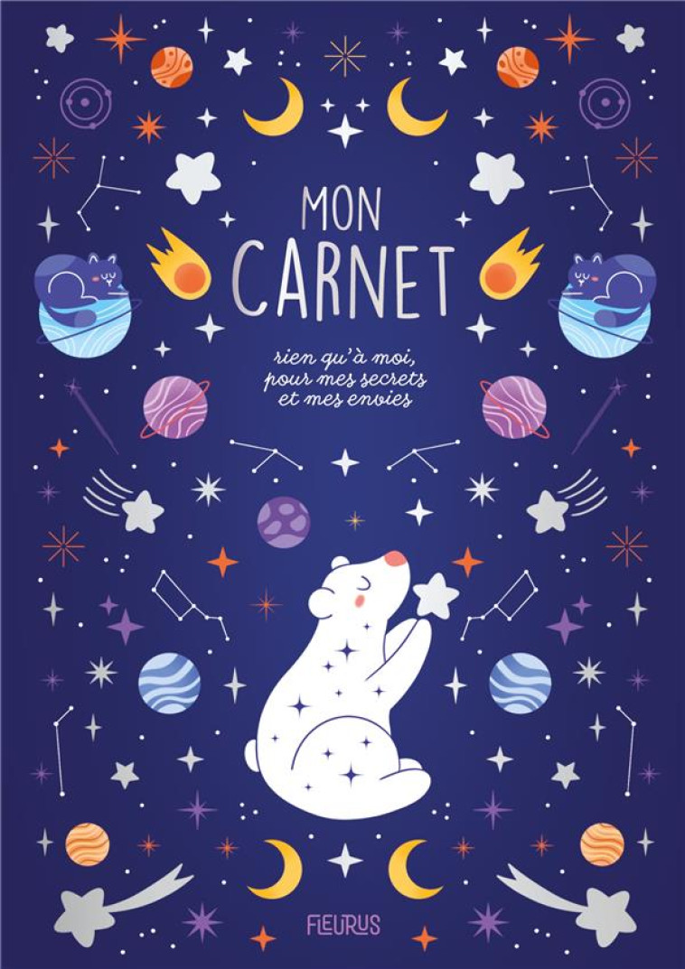 MON CARNET SECRET : MON CARNET RIEN QU'A MOI, POUR MES SECRETS ET MES ENVIES : CELESTE - BLANC MARION - NC