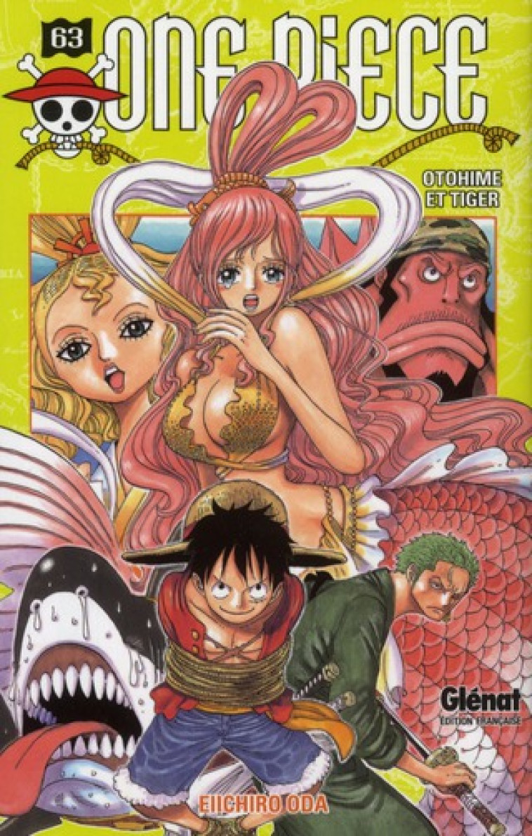 ONE PIECE - EDITION ORIGINALE T.63  -  OTOHIME ET TIGER - ODA EIICHIRO - Glénat